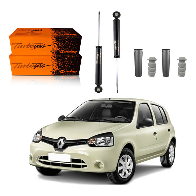 Kit Amortecedor Traseiro, Clio 1.0 2013 A 2016 em Oferta na Shopee