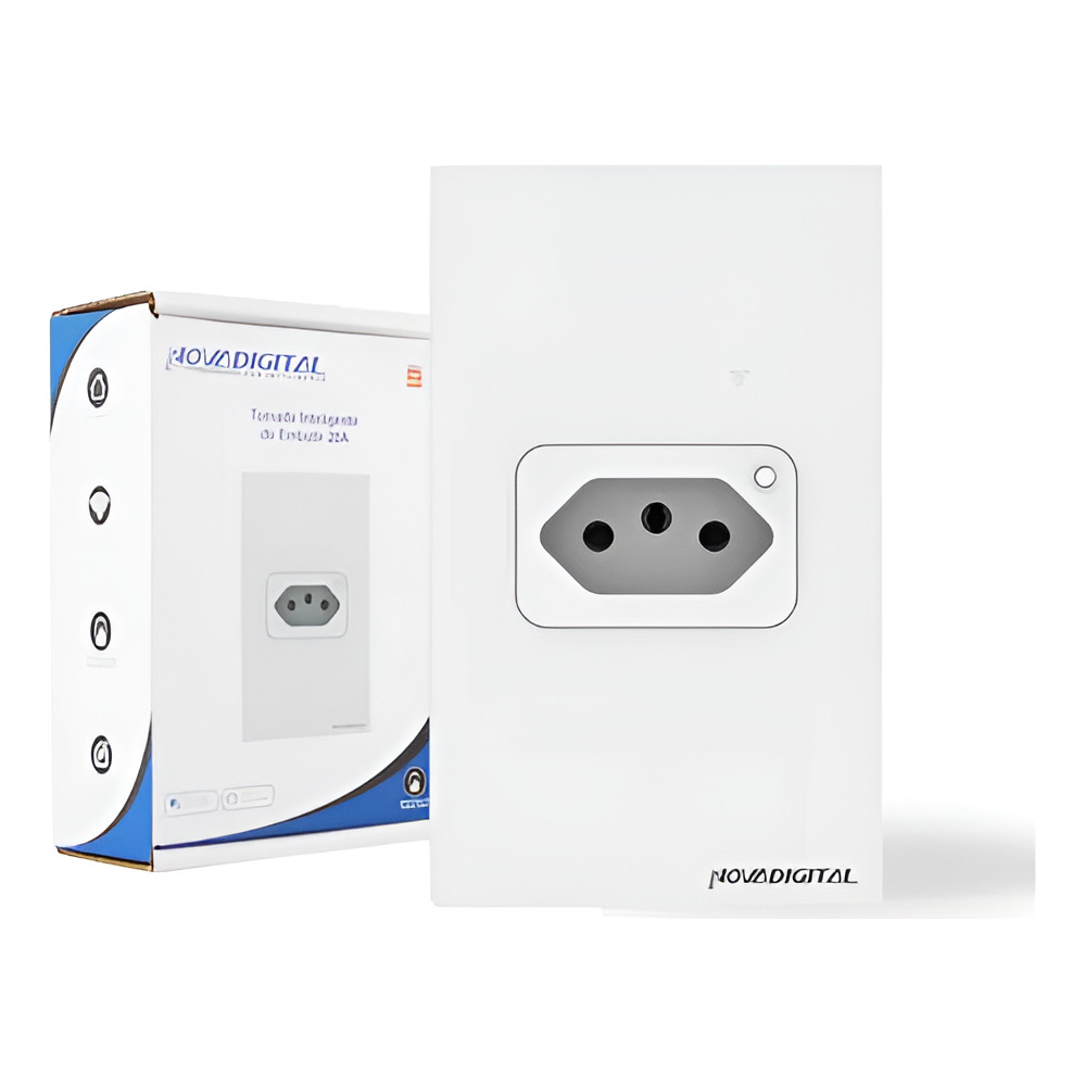 Tomada Inteligente Wifi Embutir 20a Novadigital Tuya Alexa em Oferta na Shopee