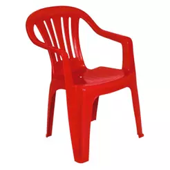 Poltrona Plástica Mor Vermelha