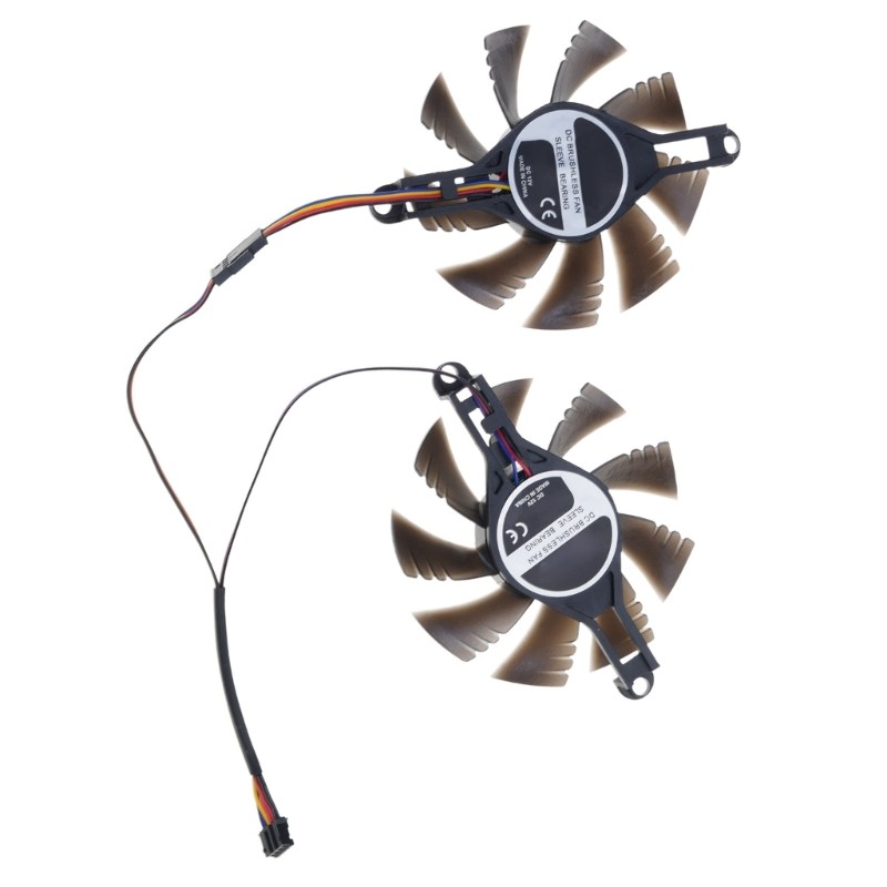 BO Placa Gráfica 80mm 4Pin Coolers Ventilador Acessórios De Substituição De Refrigeração Da Para Computador RX580 2048