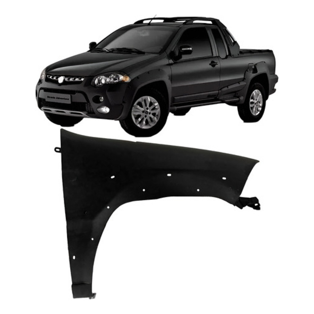 Paralama Strada Adventure 2009 A 2014 Com Furo Moldura em Oferta na Shopee