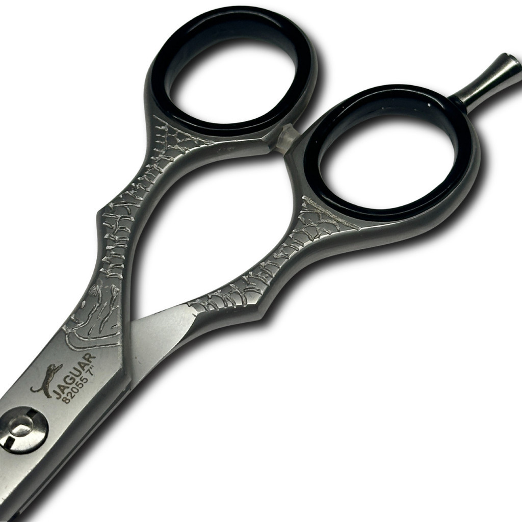 Tesoura Jaguar Fio Laser Cinza 7 Polegadas Corte Limpo