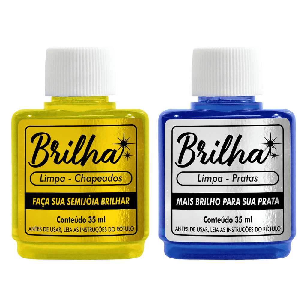 Kit 1x Limpa Pratas - 1x Limpa Folheados - Brilha