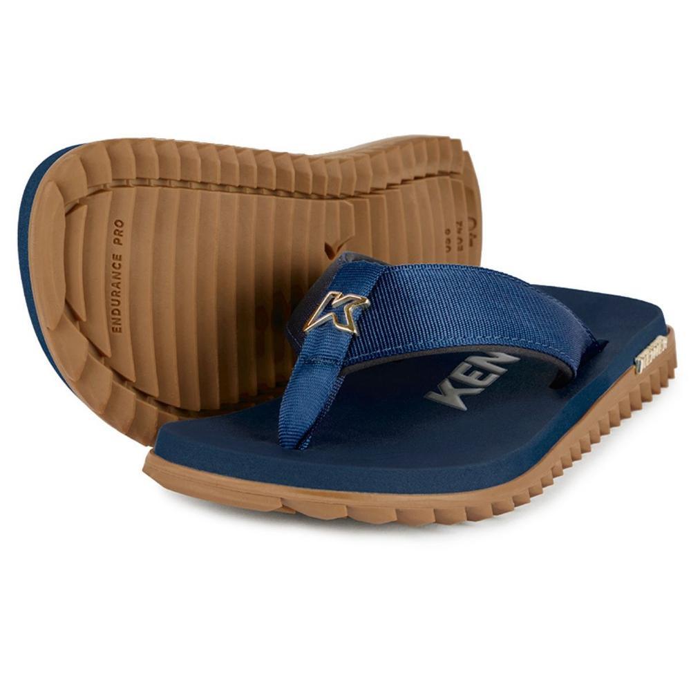 Sandália Kenner Kivah Masculina - Azul e Marrom em Oferta na Shopee