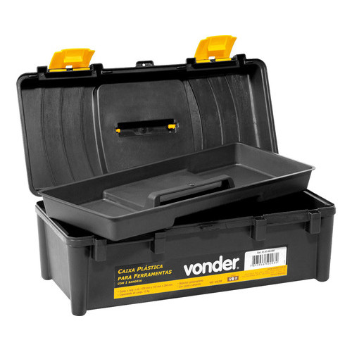 Caixa Plástica para Ferramentas Capacidade 12Kg com Alça e Fecho VD4038 Vonder em Oferta na Shopee