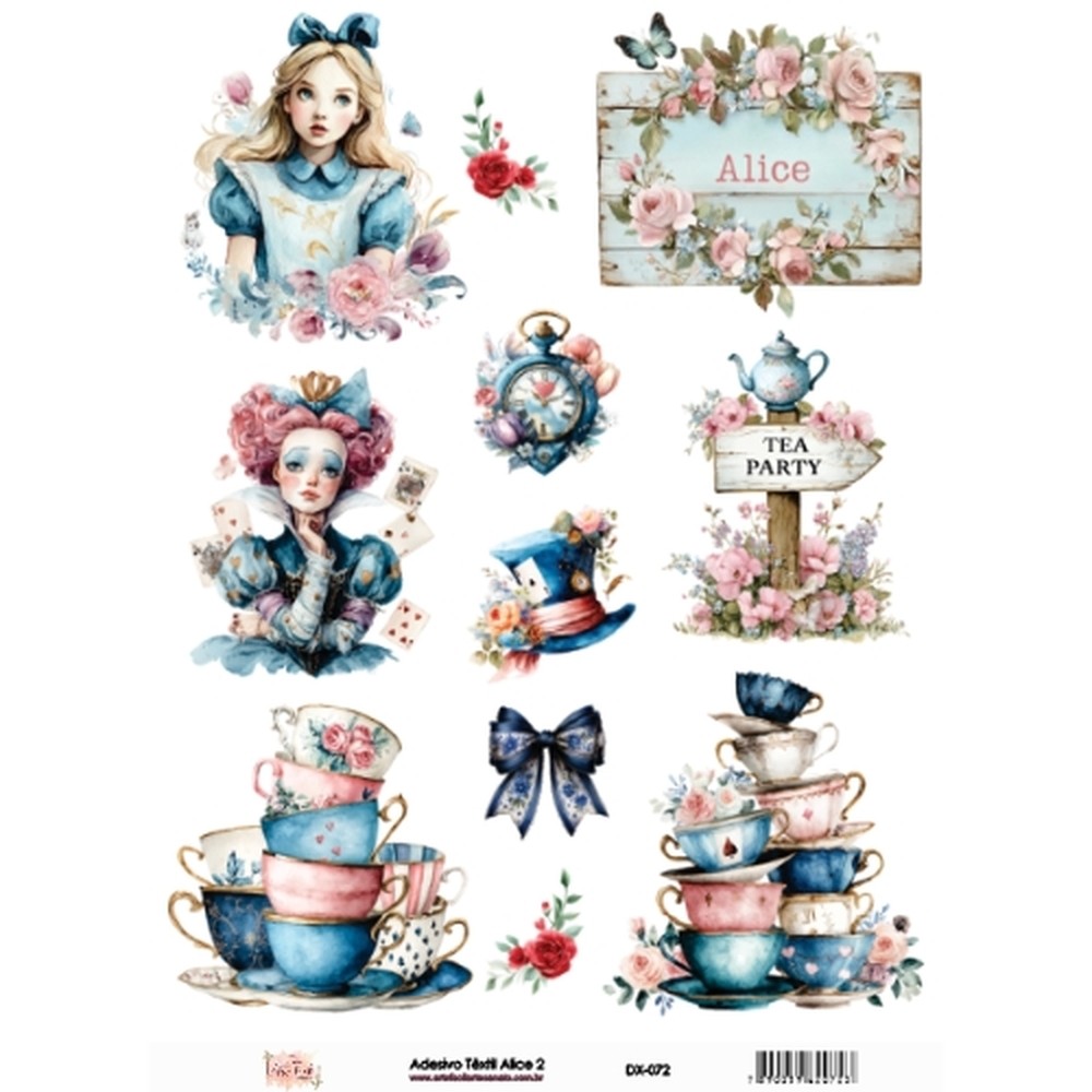 Transfer Têxtil Arte Fácil A4 - Alice 2 DX-072