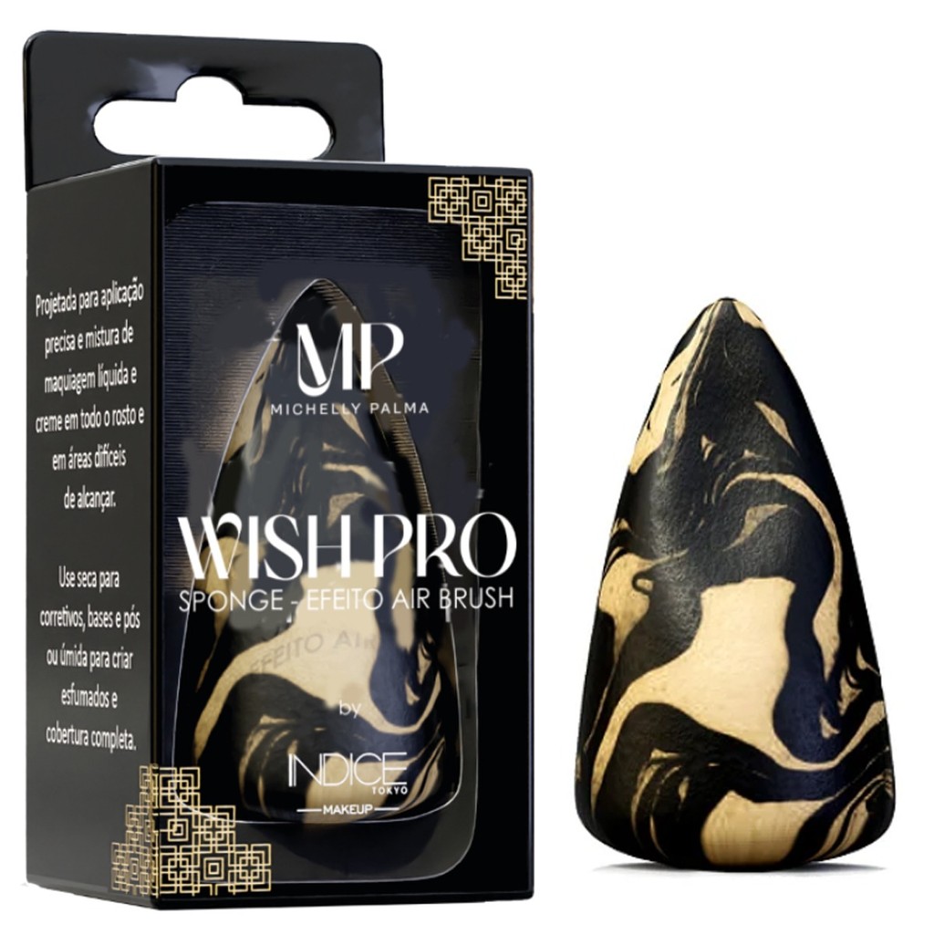 Michelly Palma - Wish Sponge - Efeito Air Brush - Esponja para maquiagem em Oferta na Shopee