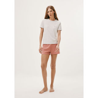 Pijama Curto Feminino Com Bordado em Oferta na Shopee