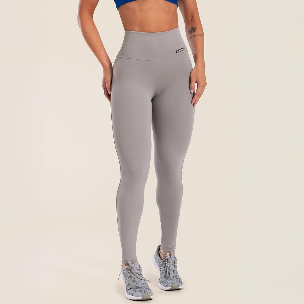 Detalhes do Legging Básica Cinza Clean Poliamida
