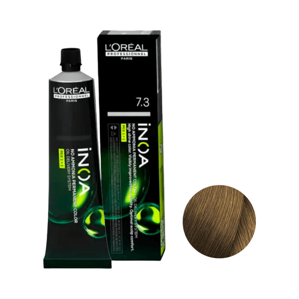 Coloração L'Oréal Professionnel Inoa 7.3 Louro Dourado em Oferta na Shopee