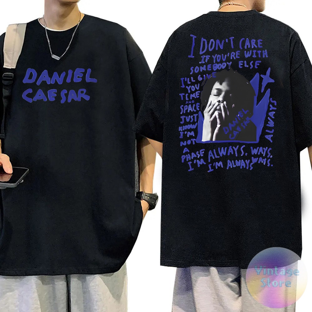 Camiseta Daniel Caesar Algodão Vintage Tee Premium Lançamento Alta Qualidade Tamanhos Plus Size Envio Rapido em Oferta na Shopee