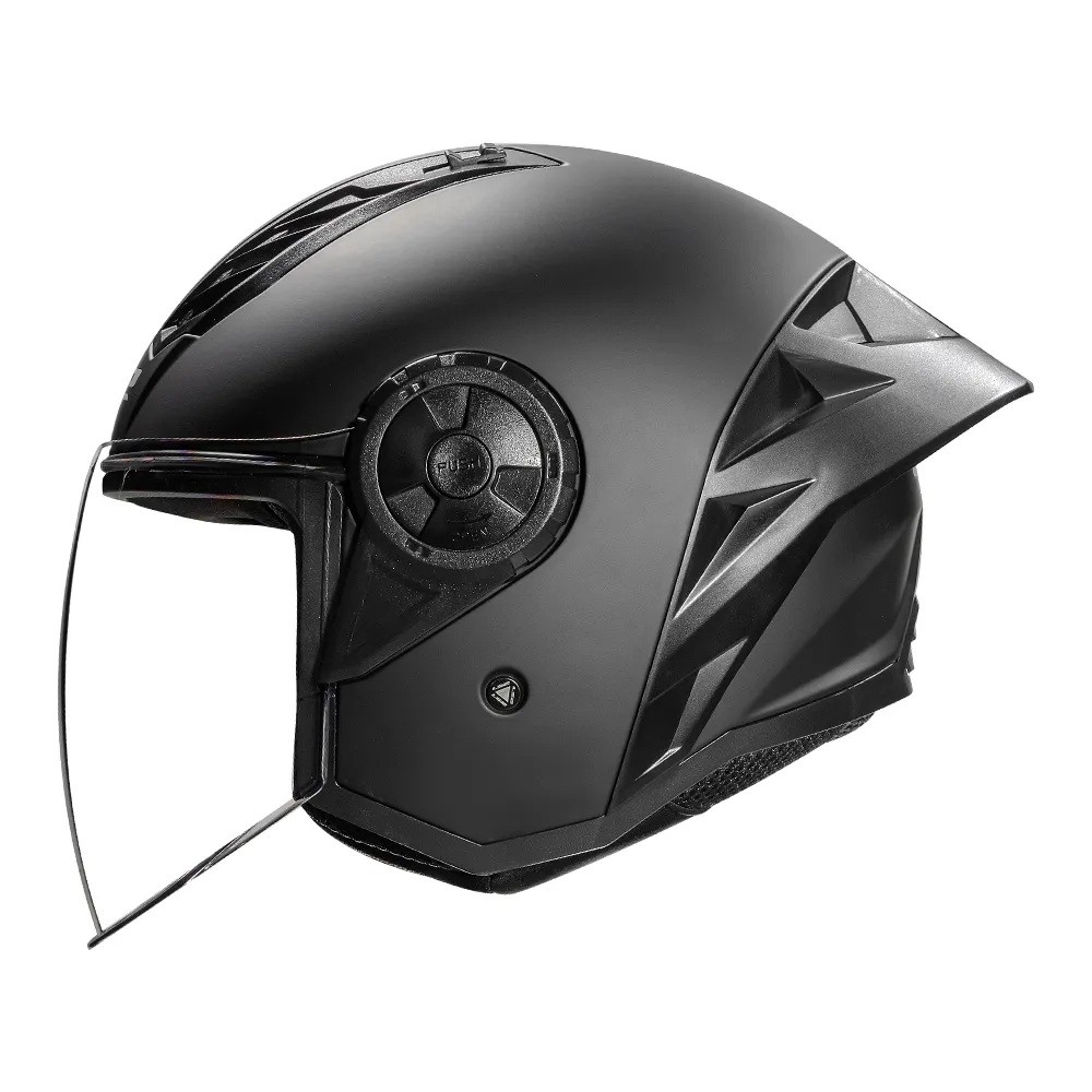 Capacete Moto Aberto LS2 OF616 S Airflow 2 Monocolor Preto Fosco Matt Black em Oferta na Shopee