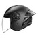 Capacete Moto Aberto LS2 OF616 S Airflow 2 Monocolor Preto Fosco Matt Black
