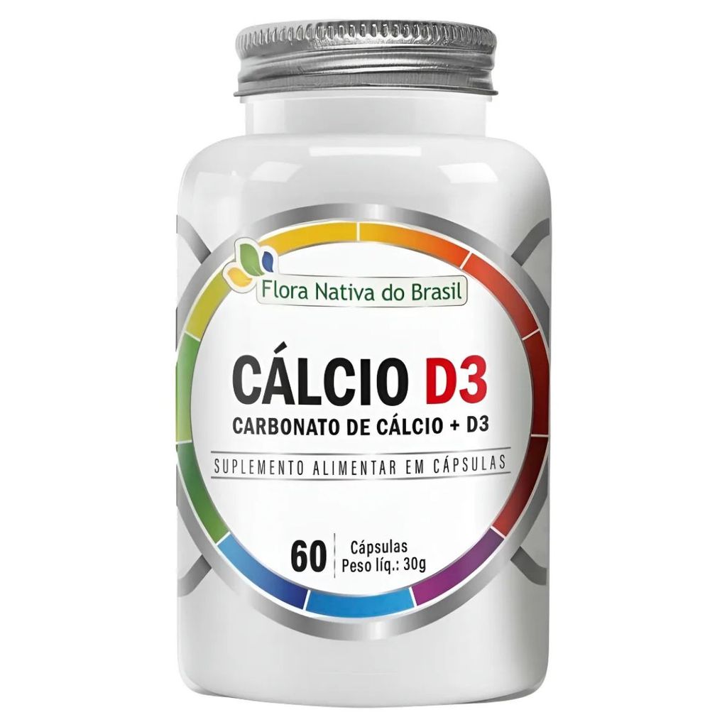 CÁLCIO D3 60 CAPS - FLORA NATIVA