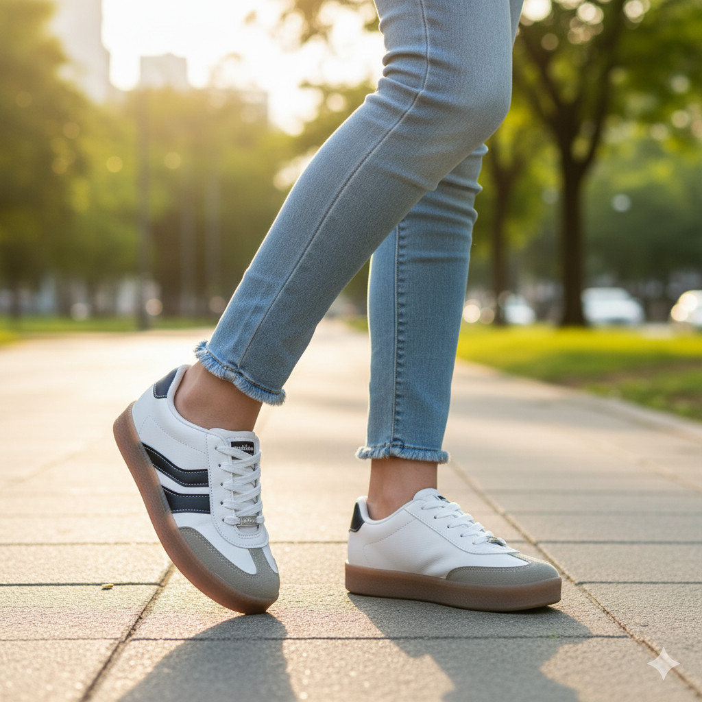 Tênis Molekinha Juvenil Menina Casual Retrô Branco Solado Gum Plataforma Confortável