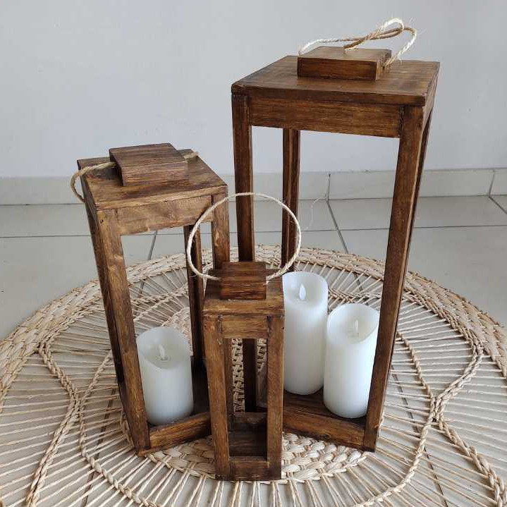 Lanterna Marroquina Rústica Decoração Casamento Luminária Chão Lamparina Arandela