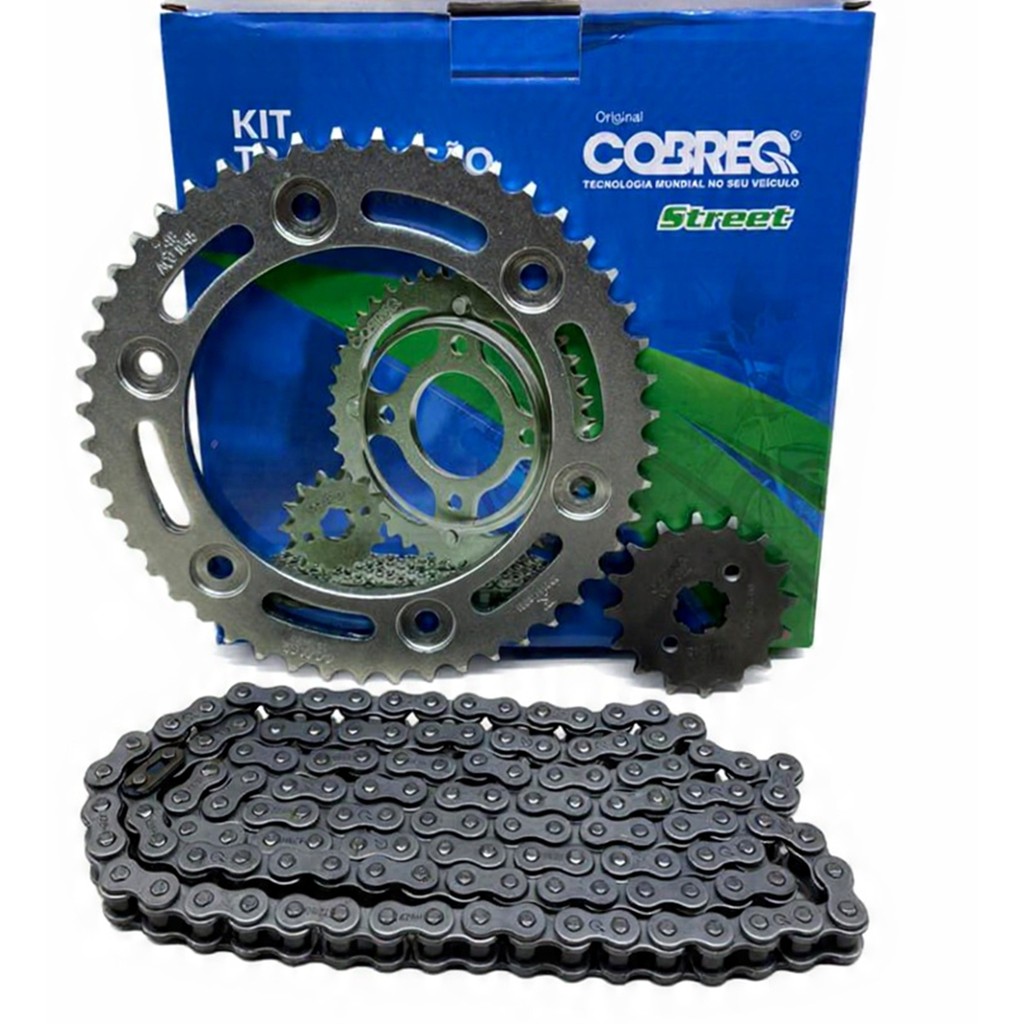 Kit Relação Transmissão Cobreq Para Nxr Bros 160 Xre190