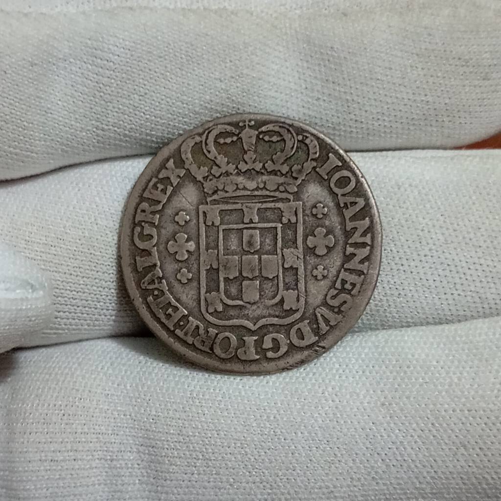 MOEDA DE PORTUGAL - 6 VINTÉM 1706 - PRATA