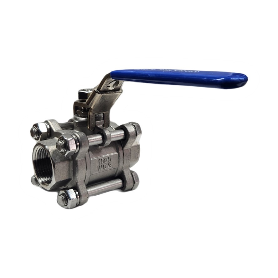 Válvula Esfera Tripartida Aço Inox 316 De 1-1/2