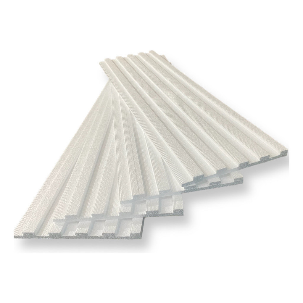 Lambril Lambri Isopor Painel Ripado Rodameio 20 peças
