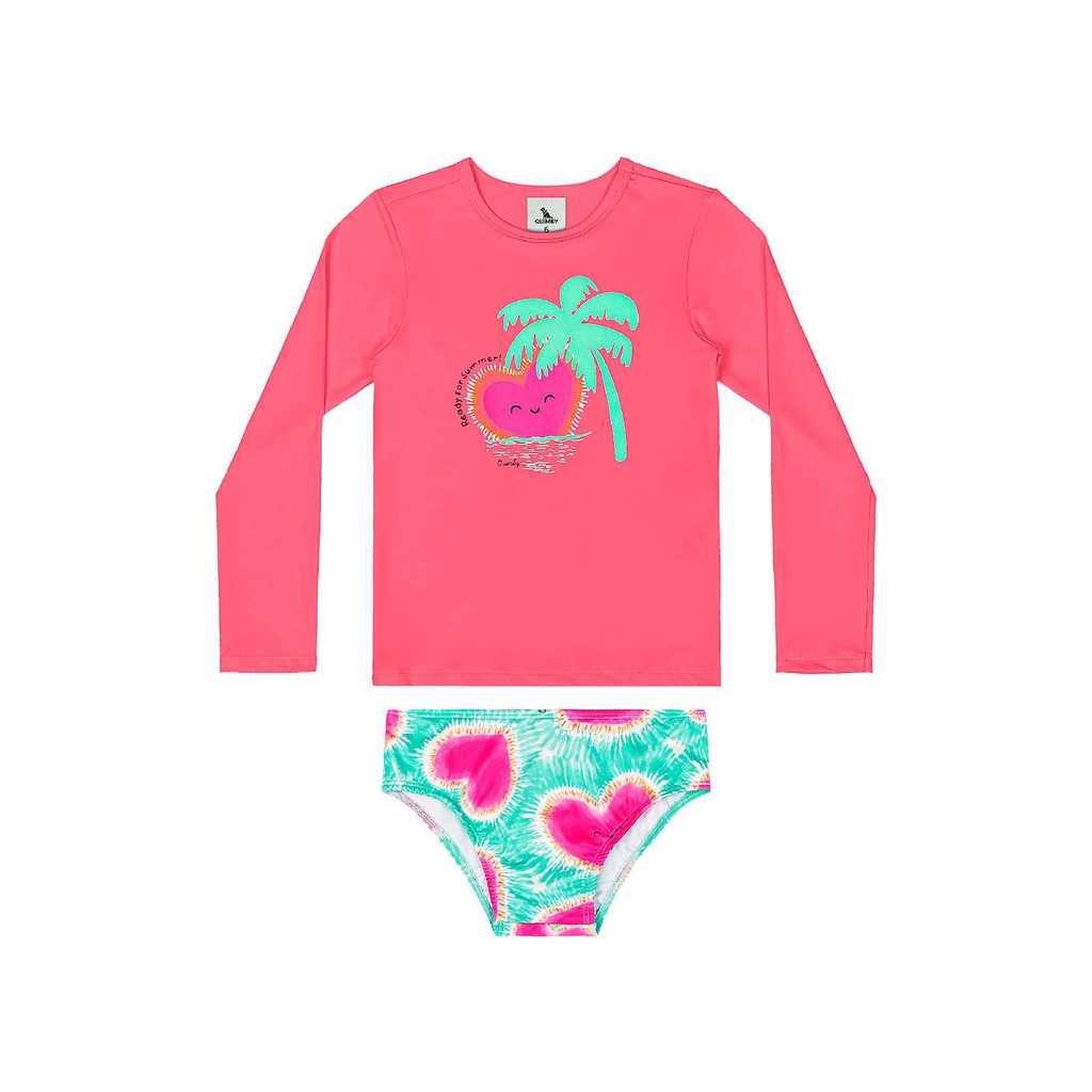 Biquíni Manga Longa FPS +50 Quimby em Oferta na Shopee