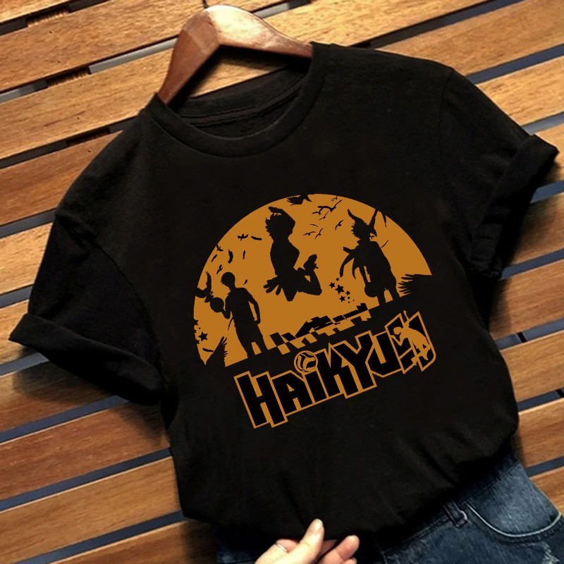 Camiseta Basica Camisa Haikyuu Shoyo Hinata Escola Volei Pequeno Gigante Unissex