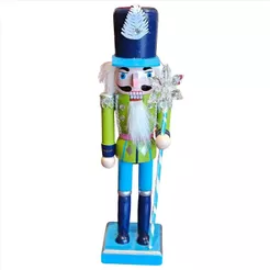 Soldado Quebra Nozes Candy Verde Azul 25cm