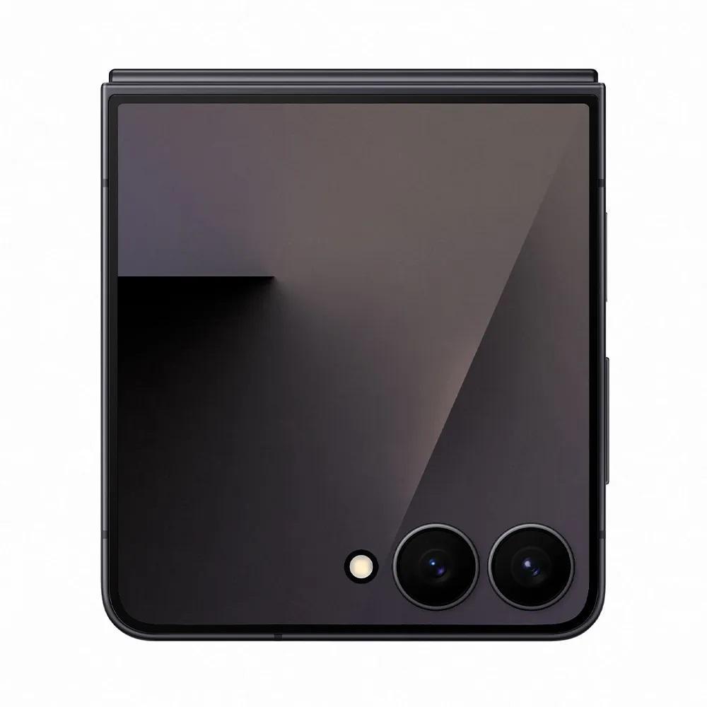 Smartphone Samsung Galaxy Z Flip7 5G 256GB 12GB RAM Câmeras Traseiras 50MP + 12MP Selfie 10MP Tela 6.9" Jetblack - detalhe