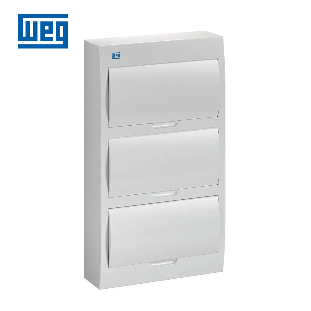 QUADRO DE DISTRIBUIÇÃO WEG QDW02-36-BS DE SOBREPOR PARA ATÉ 36 DISJUNTORES