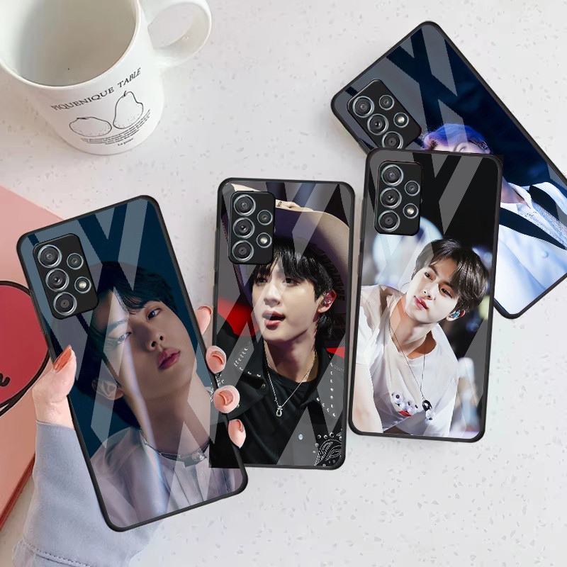 Meninos jin 02 Caso De Telefone Vidro Para Samsung Galaxy A16 A15 A25 A35 A55 A53 A54 A34 A14 A32 A52 4G 5G Capa A56 A54