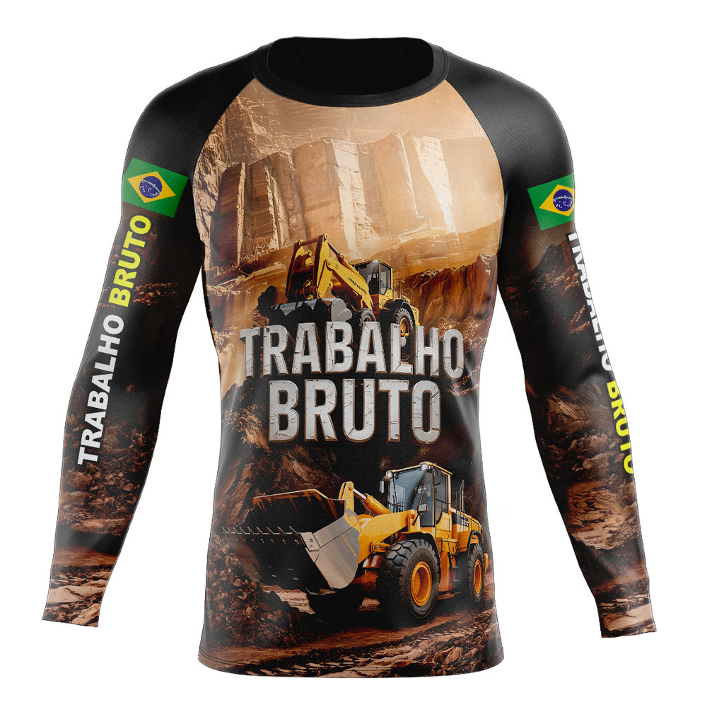 Camisa agro com Proteção UV - Modelo AGRO67 Trabalho bruto, máquina, pá carregadeira, máquina pesada, retro escavadeira