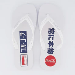 Chinelo Coca Cola Kanpai Branco