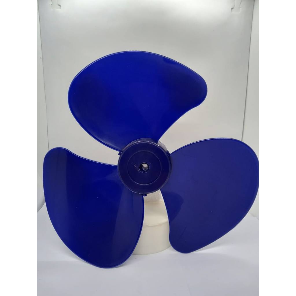 Hélice Para Ventilador Mondial 30Cm 3 Pás Meia Lua Azul
