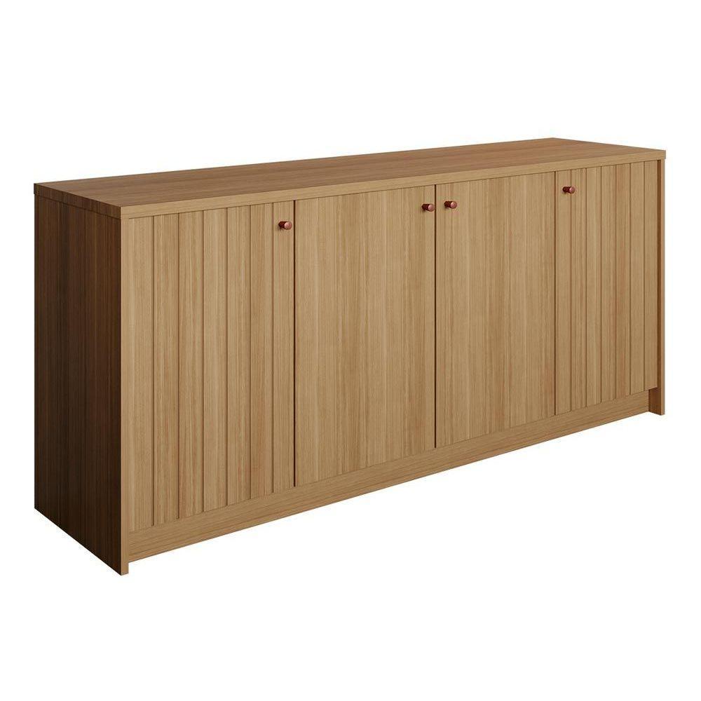 Buffet de Sala Jantar Lia 4 Portas Nature - Cimol em Oferta na Shopee