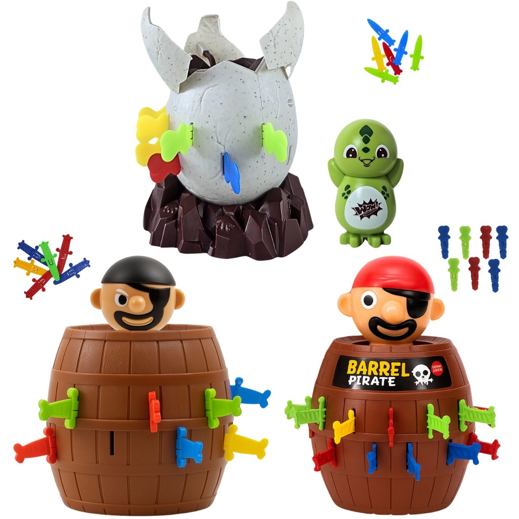 Brinquedo Infantil Pula Pirata Espeta Barril - Castela em Oferta na Shopee