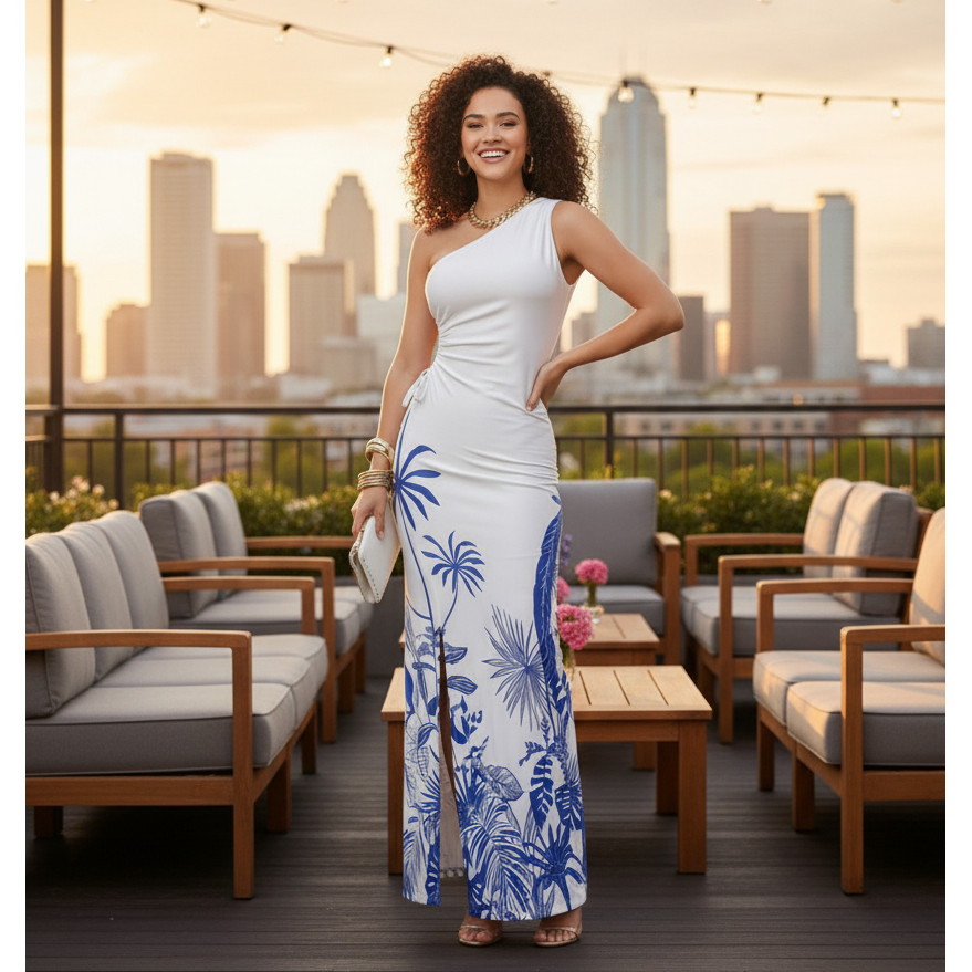 Vestido Longo Feminino Estampado Boho Chic Estilo Livre e Sofisticado Book 15 Anos