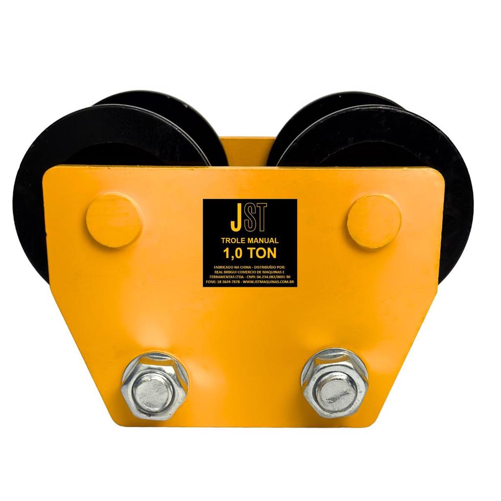 Trole Manual / Carro Trolley 1000kg - 1 Tonelada para Talha JST em Oferta na Shopee