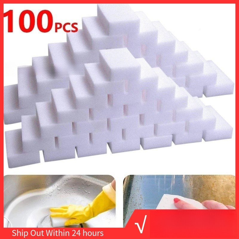 10/20/50/100Pçs Bucha Esponja Mágica Eraser Para Cozinha Escritório Banheiro Melamina Cleaner Limpeza 100x60 X 20mm