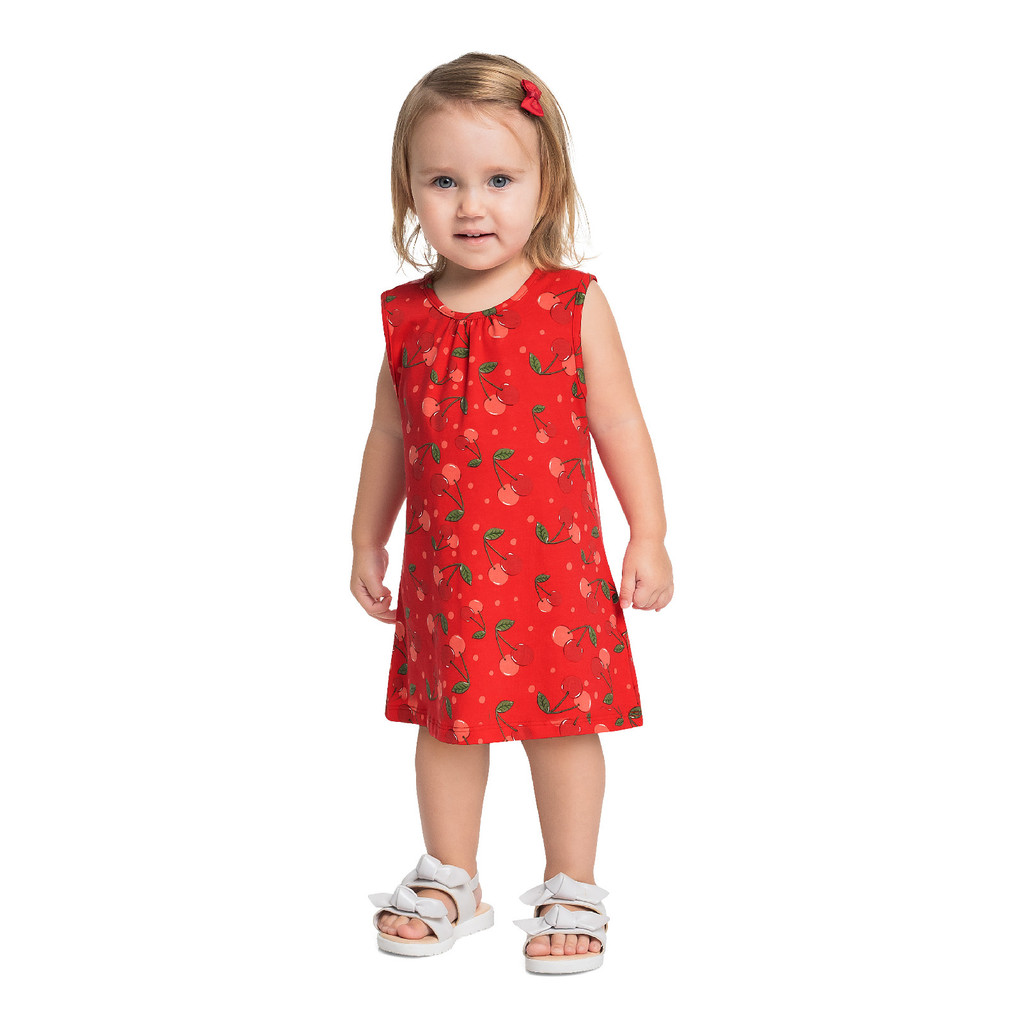 Vestido Cerejinhas Infantil Bee Loop em Oferta na Shopee