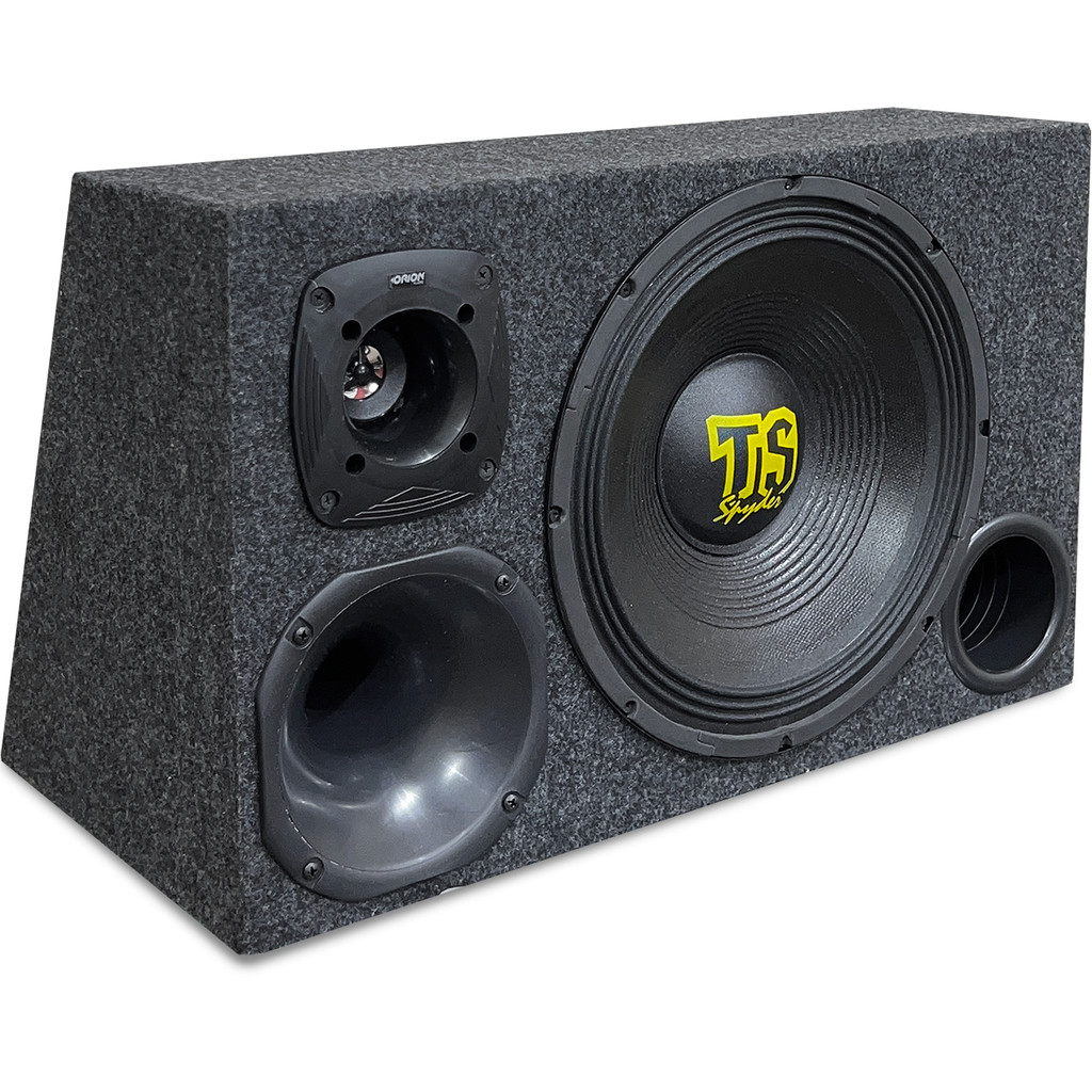 Kit Som Caixa Trio 12 Spyder Woofer 100W Driver Tweeter em Oferta na Shopee