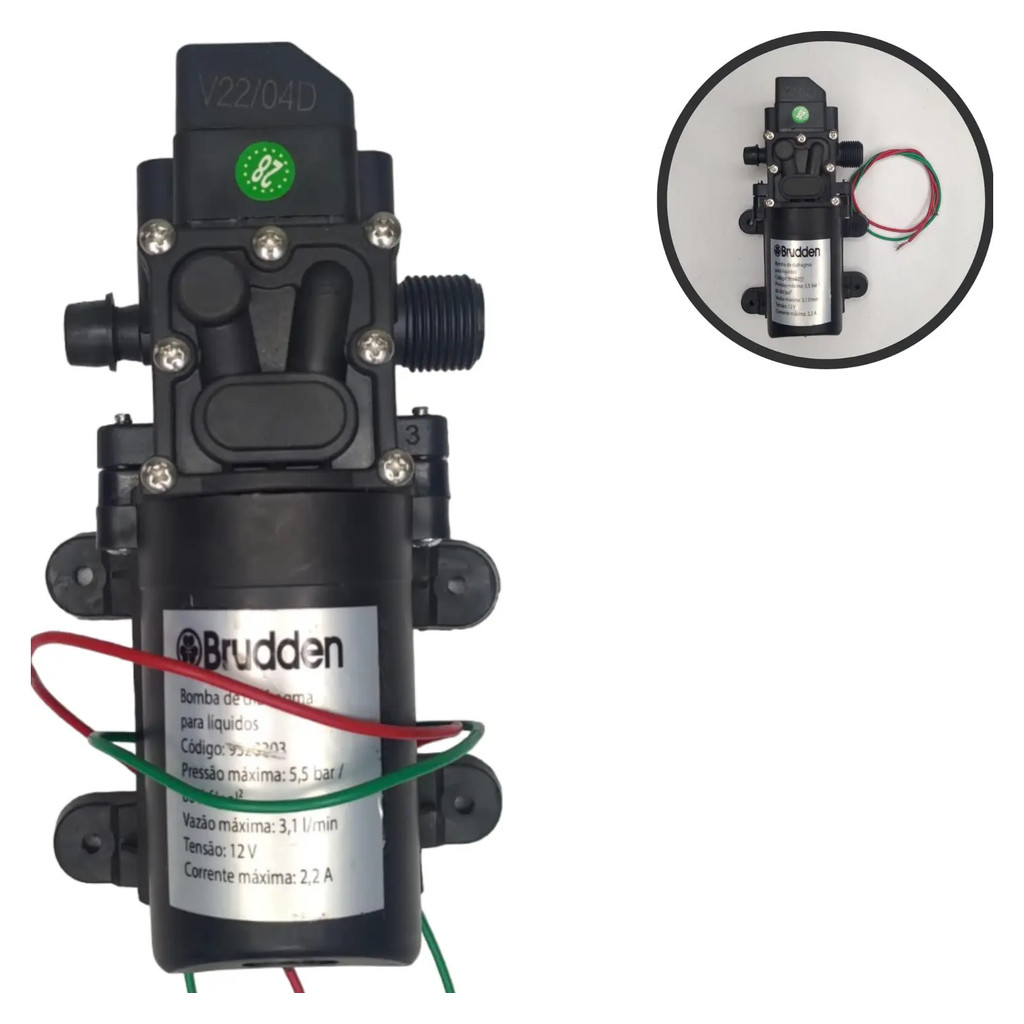 Bomba De Diafragma 3,1l Pulverizador Ssb20 Elétrico Brudden em Oferta na Shopee