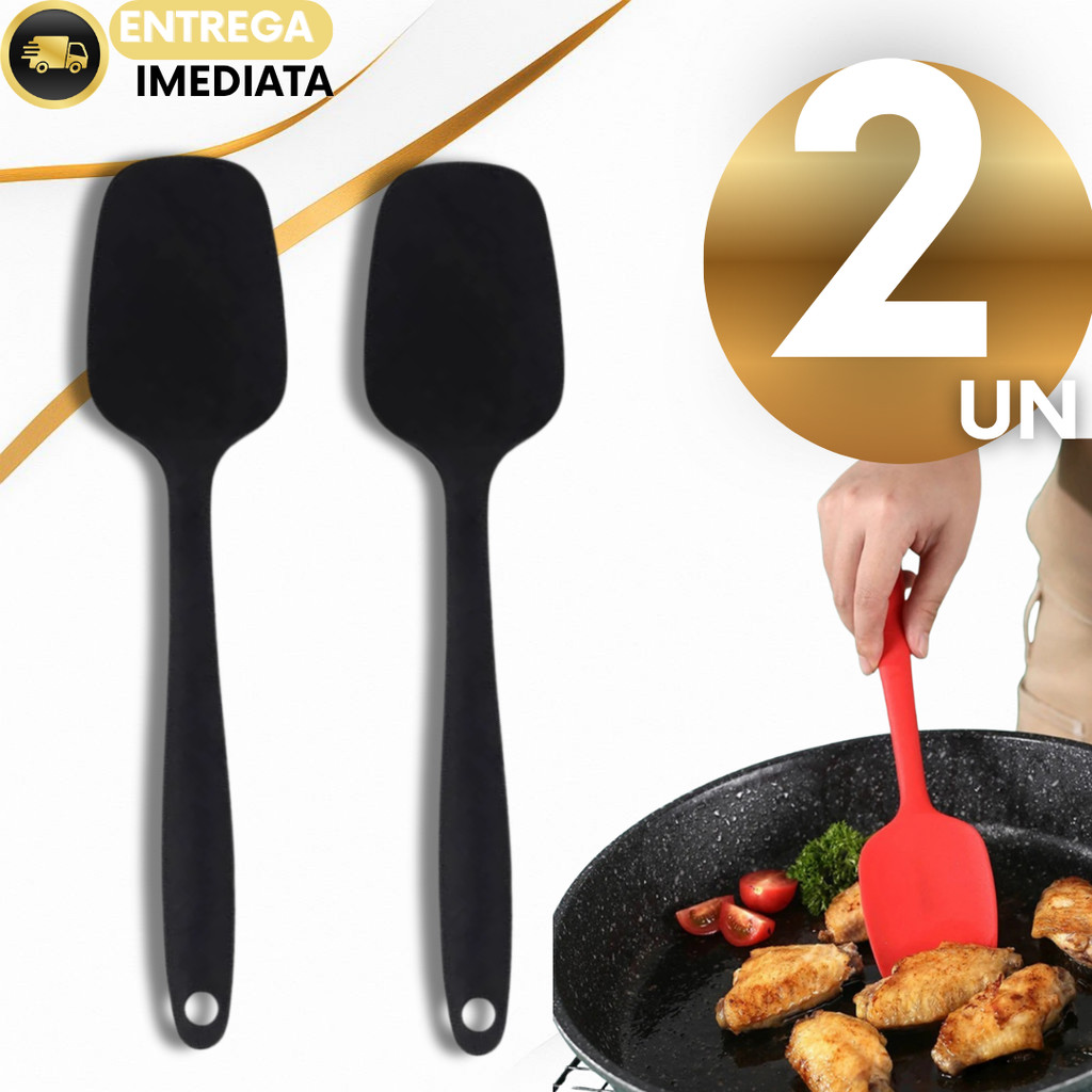 2/1 Espátula de Silicone GRANDE Multiuso 27cm Servir Raspar Cozinha Restaurante