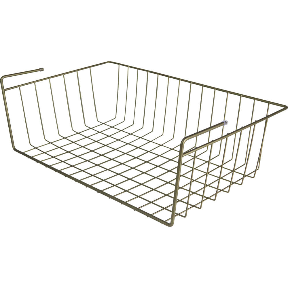 Cesto Suspenso Para Prateleira G Verde Oliva Bel em Oferta na Shopee