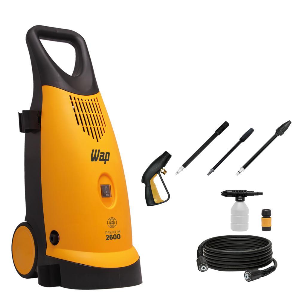 Lavadora de Alta Pressão 2600 WAP Semi Intensivo 360L/h Motor de Indução e Bico Regulável 1900W 220V