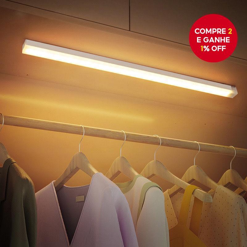 Sob A Luz Do Gabinete LED Sem Fio Com Faixa Magnética Sensor De Movimento