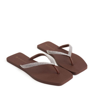 Rasteira POP Umber Tira Strass Bilho e Bico Quadrado POP BREEZE_2 em Oferta na Shopee