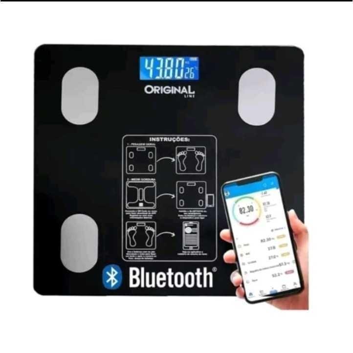 Balança Eletrônica 140KG Digital Aplicativo Bluetooth Academia Ferramenta Para Medição Corporal-XLH
