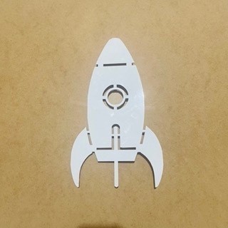 Luminária Abajur Infantil Foguete Astronauta Decoração para Quarto de Criança