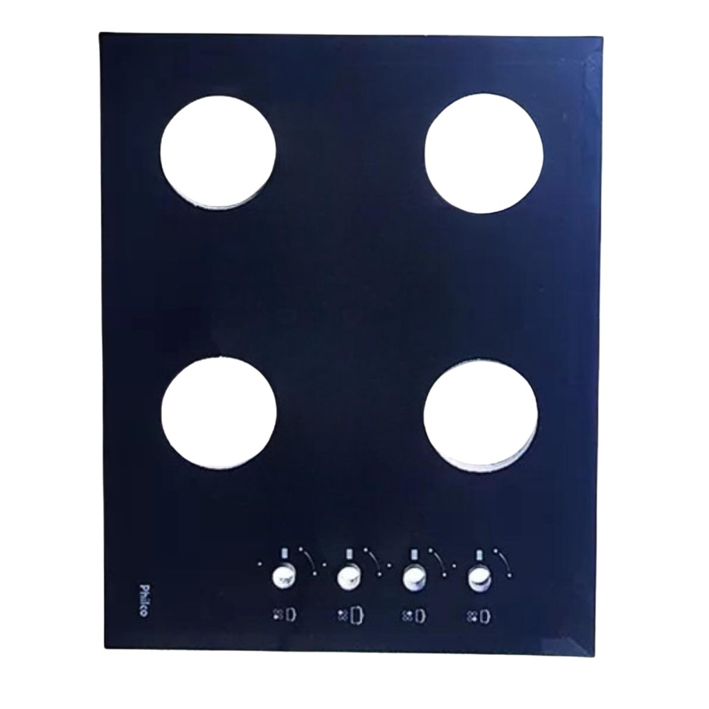 Tampa Tampo Vidro Fogão Cooktop Philco Cook Chef 4 Bocas - Medida 58x46cm (SEM TRIPLA CHAMA)