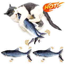 Brinquedo Peixe Elétrico Recarregável para Gato e Pets
